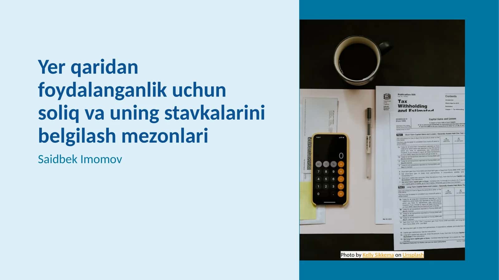 Yer qaridan foydalanganlik uchun soliq va uning stavkalarini belgilash mezonlari