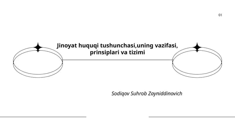 Jinoyat huquqi tushunchasi,uning vazifasi, prinsiplari va tizimi
