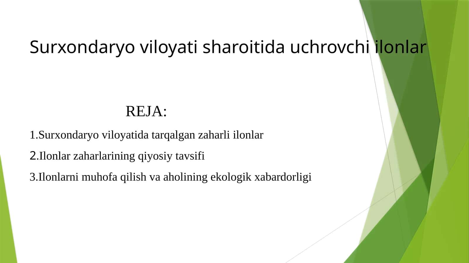 Ilonlar va zaharlar