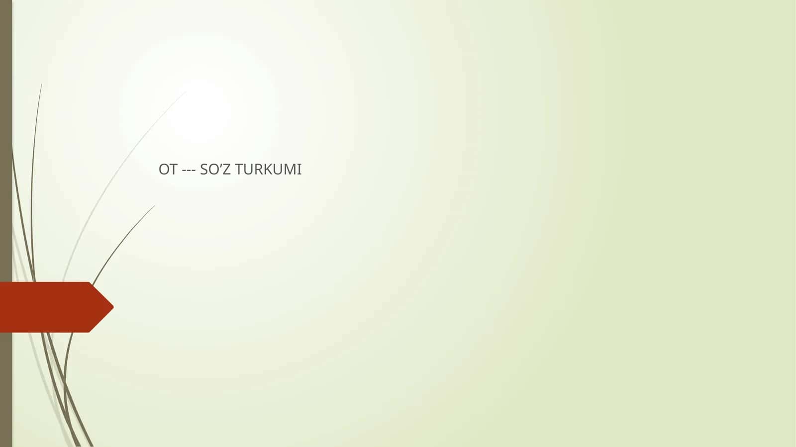 SO’Z TURKUMI