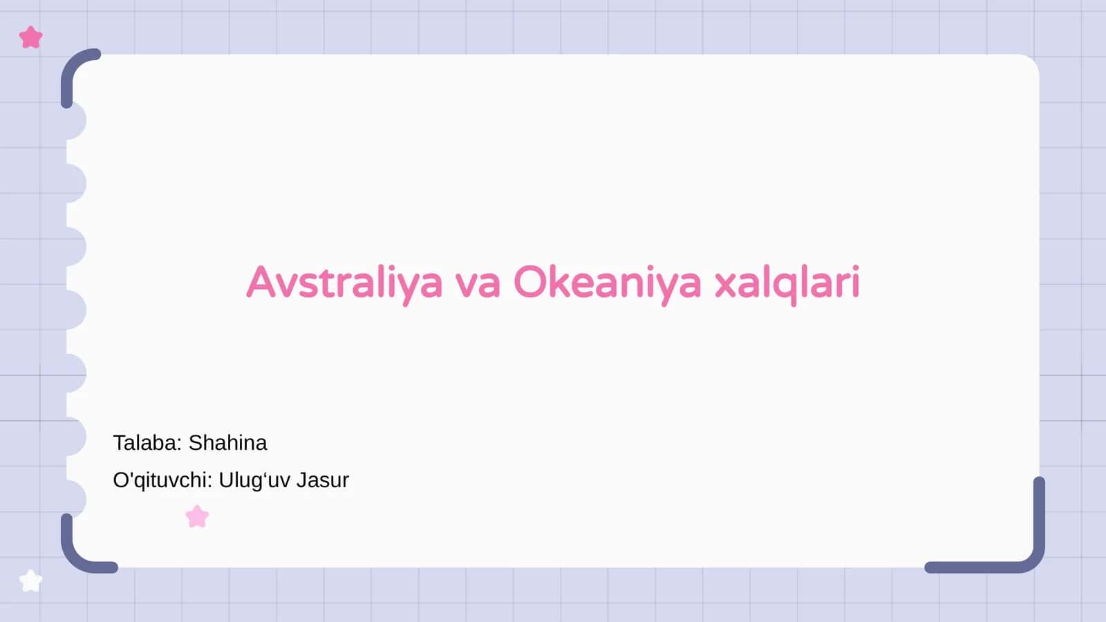 Avstraliya va Okeaniya xalqlari