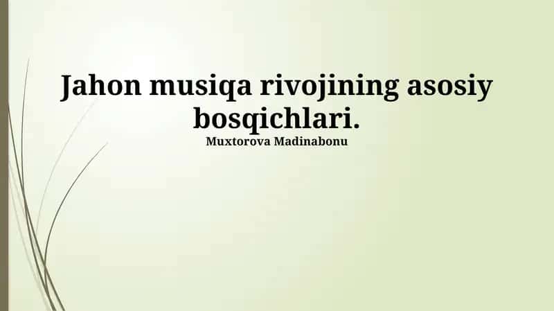 Qadimgi Sharq musiqasi