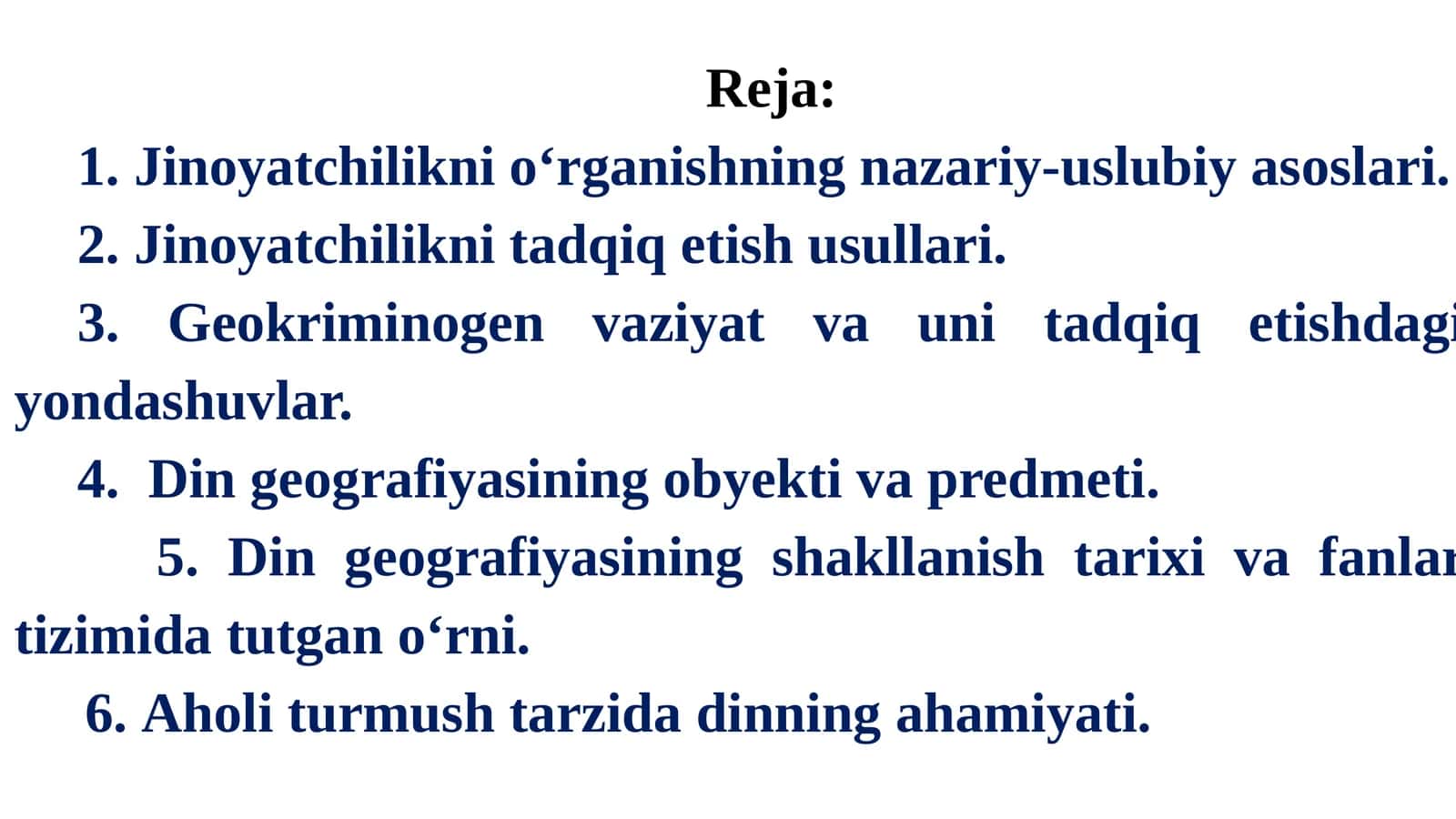 Jinoyatchilik geografiyasi