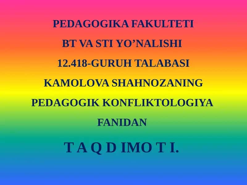 Pedagogik Muloqot
