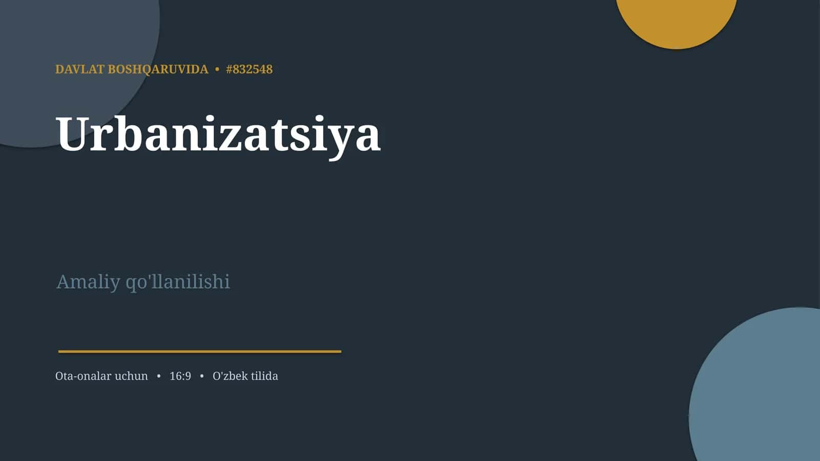 Urbanizatsiya