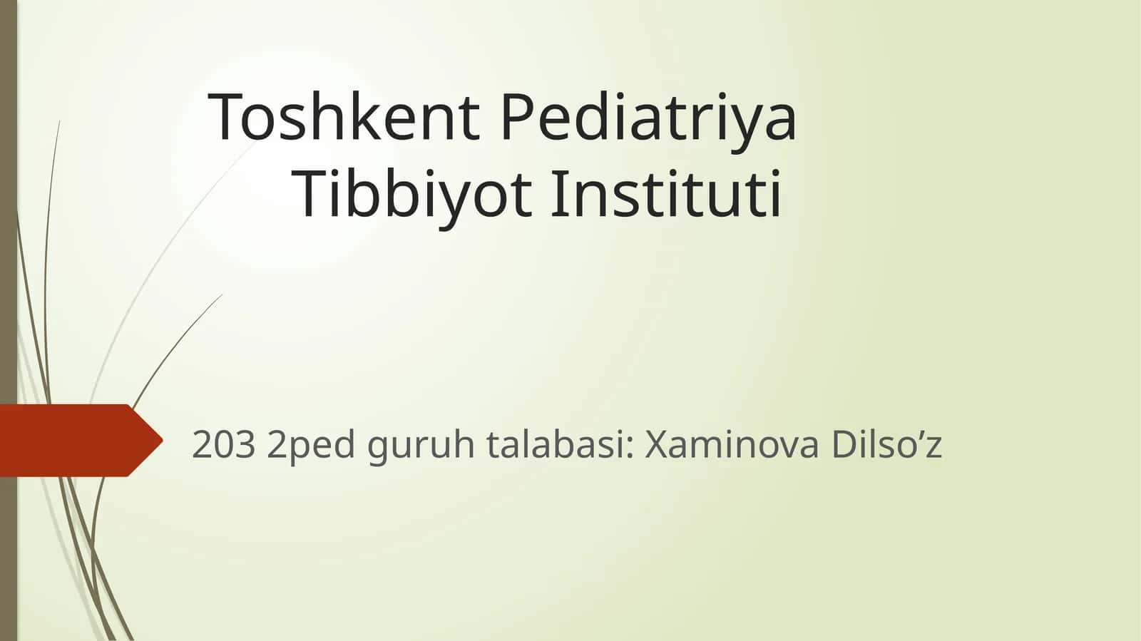 Toshkent Pediatriya Tibbiyot Instituti