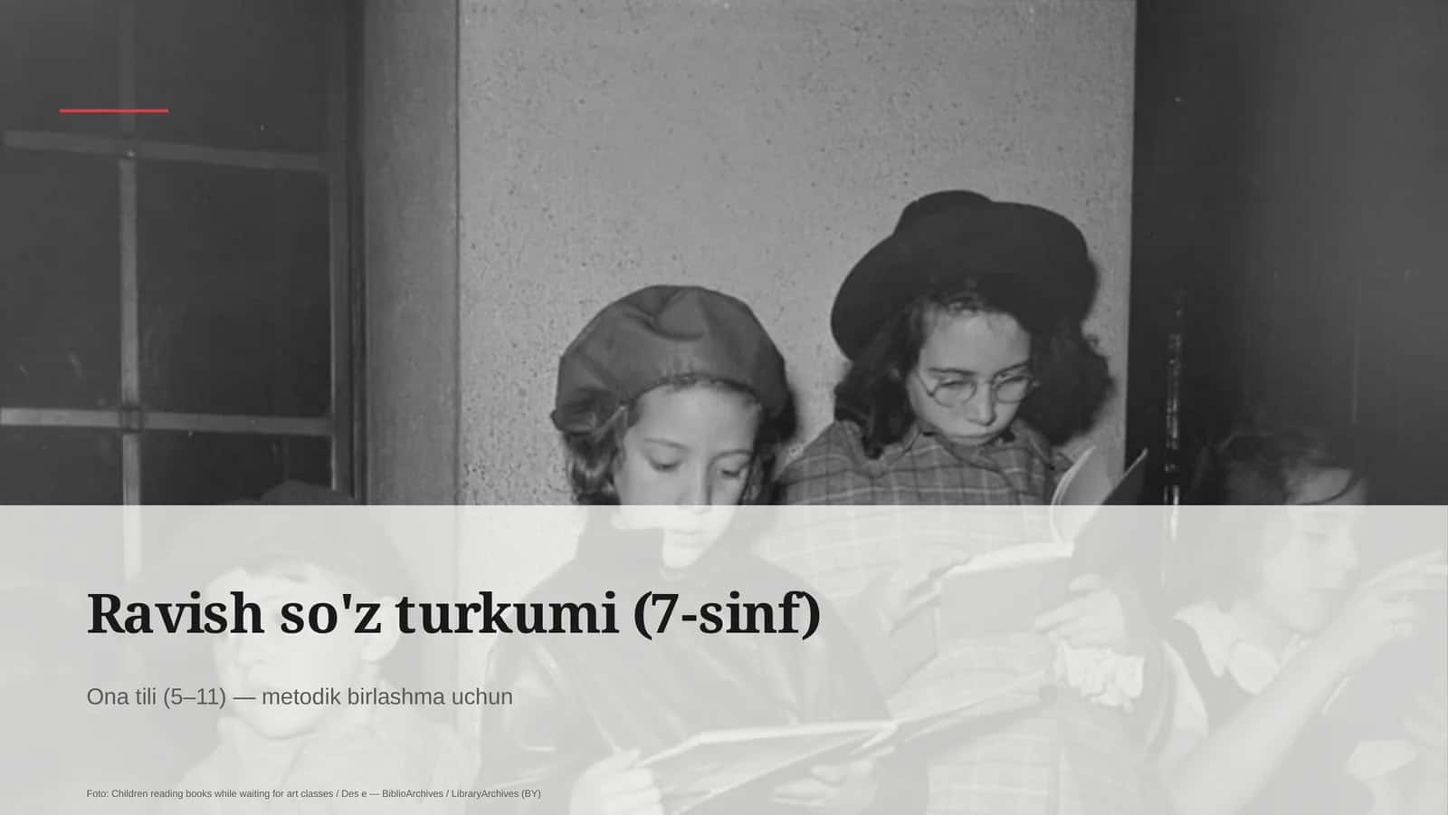 Ravish so'z turkumi (7-sinf)
