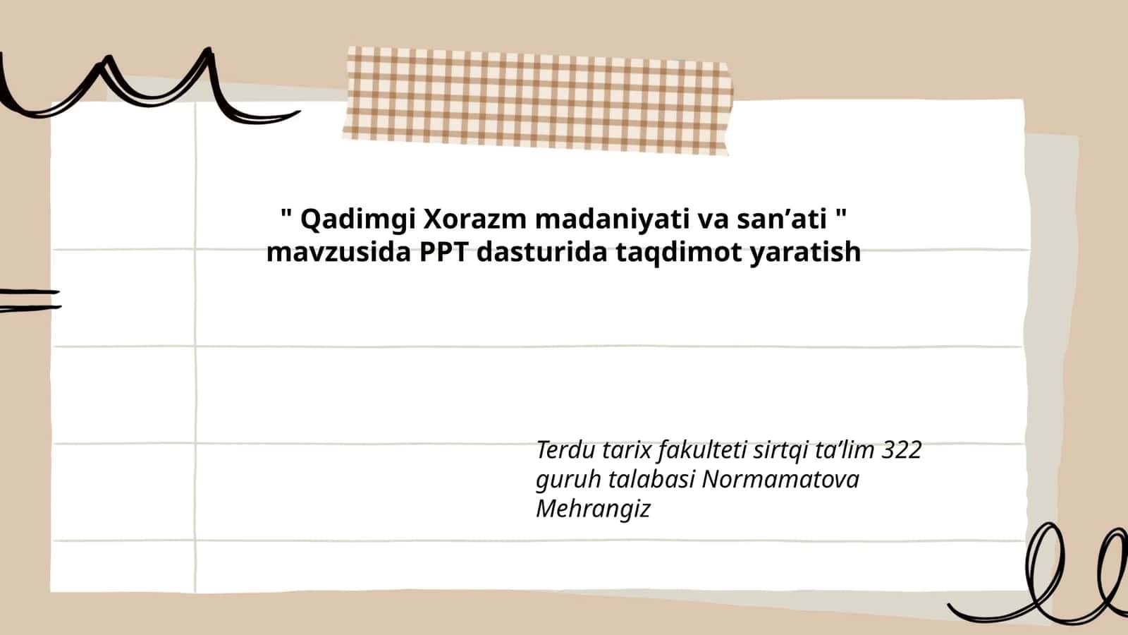 Qadimgi Xorazm madaniyati va sanʼati