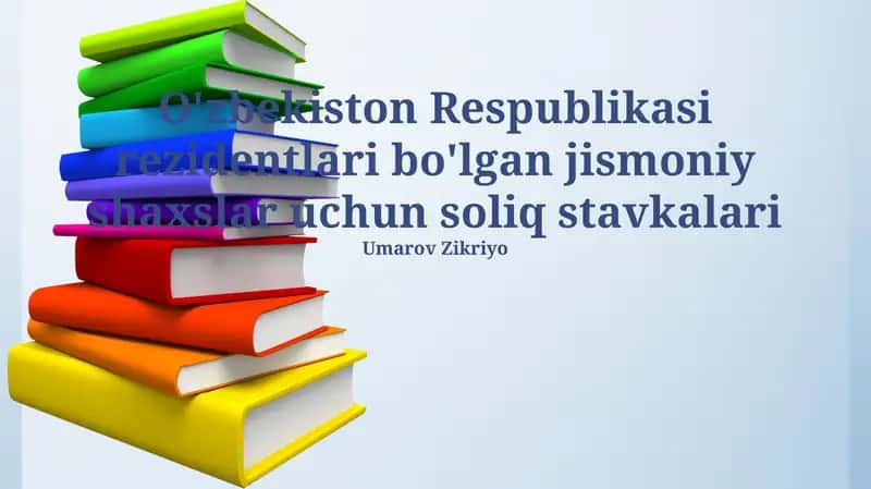 Rezident jismoniy shaxslar uchun soliq stavkalari
