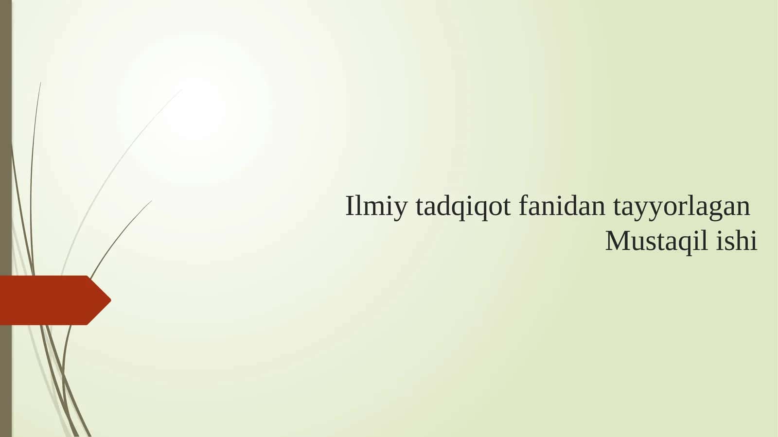 Ilmiytadqiqotchilikning rejalashtirilishi