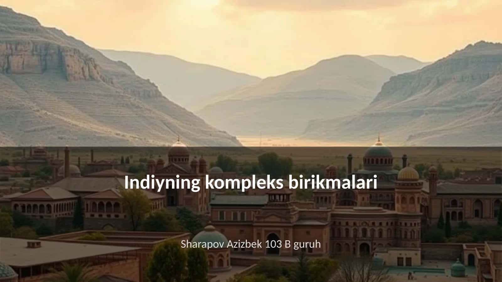 Indiyning kompleks birikmalari