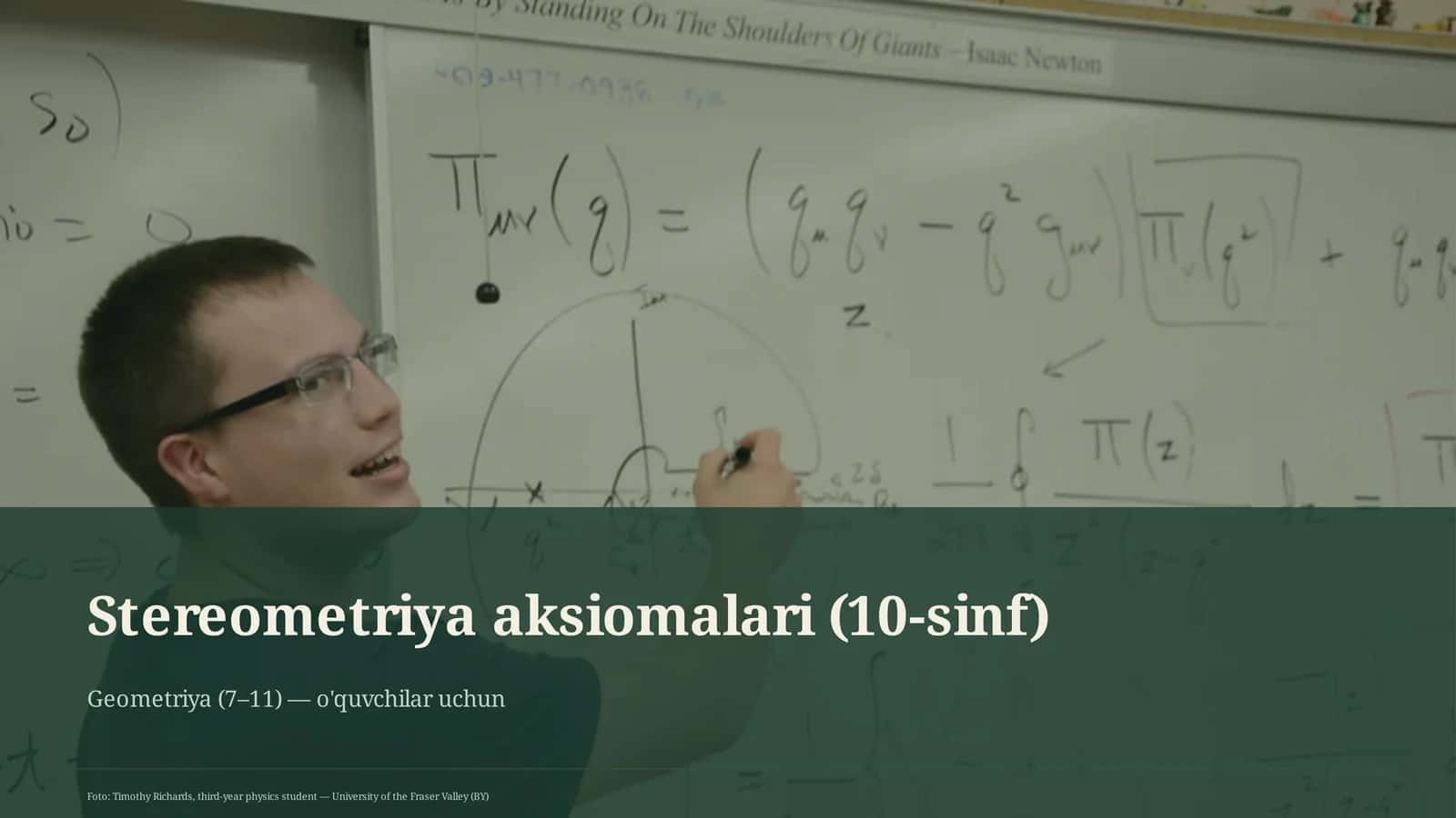 Stereometriya aksiomalari (10-sinf)