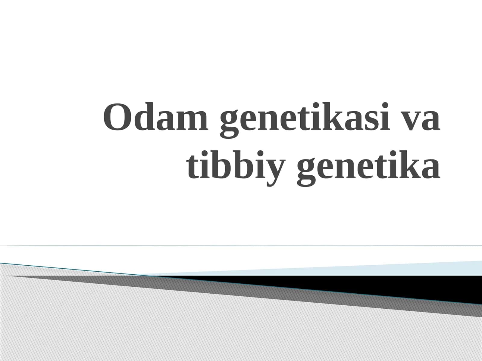 Tibbiygenetika