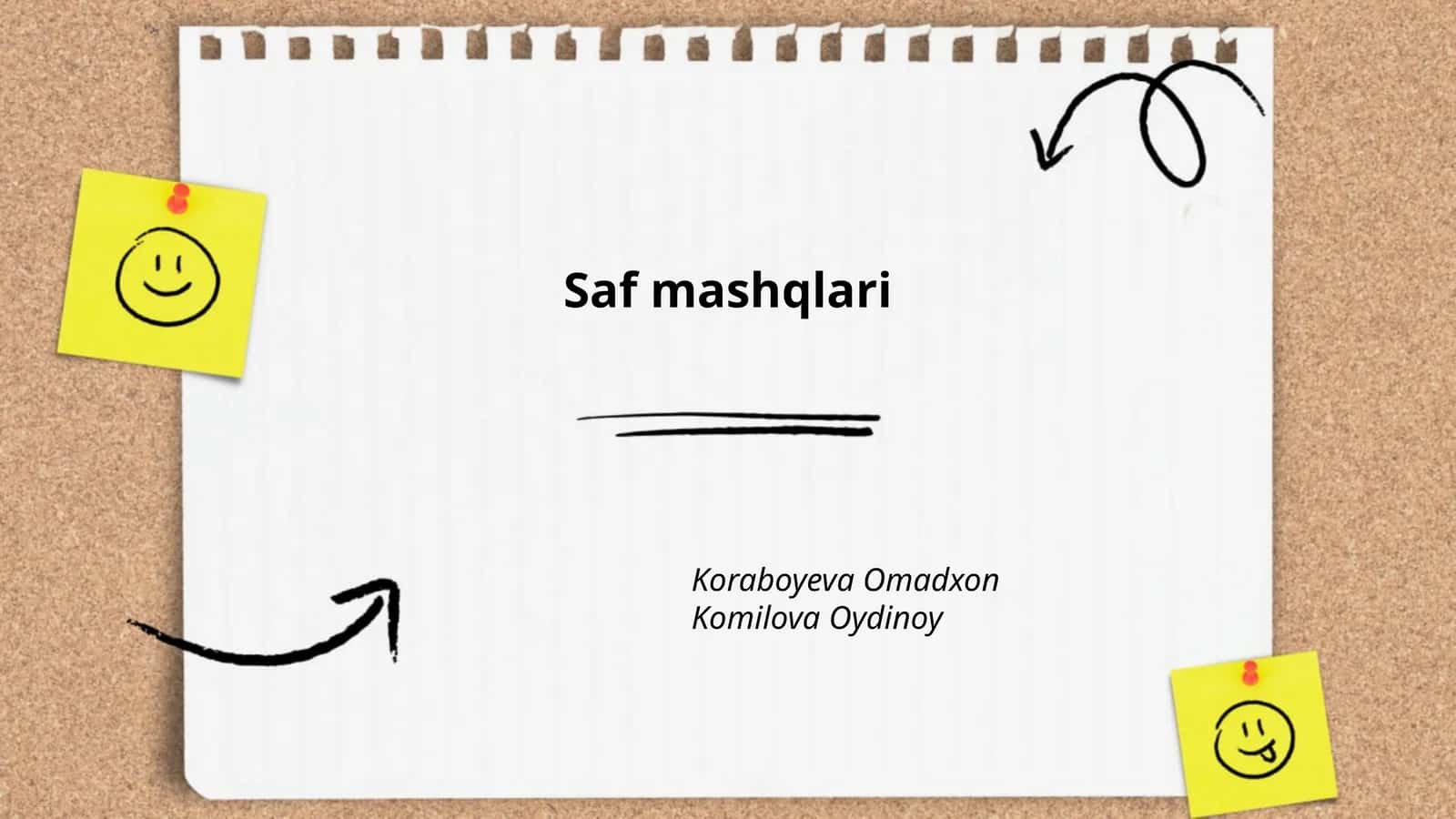 Saf mashqlari