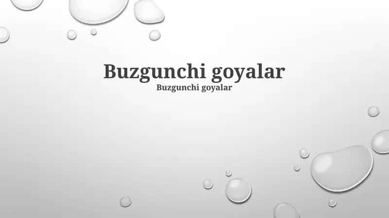 Buzgunchi goyalar