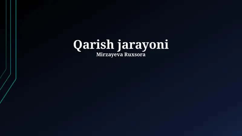 Qarish jarayoni