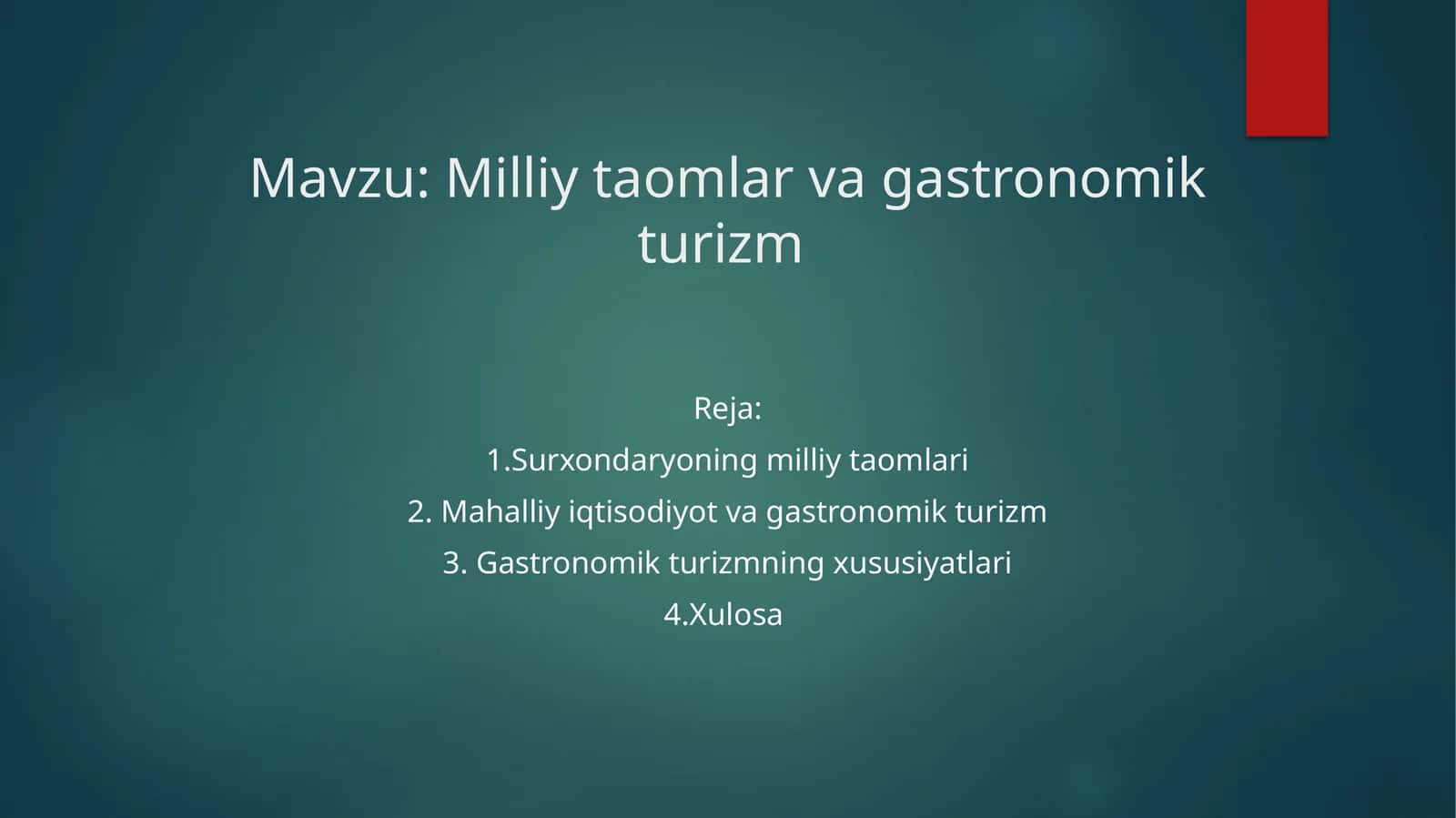 Surxondaryoning milliy taomlari