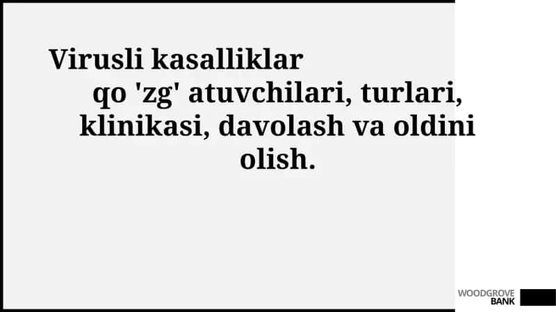Virusli kasalliklar