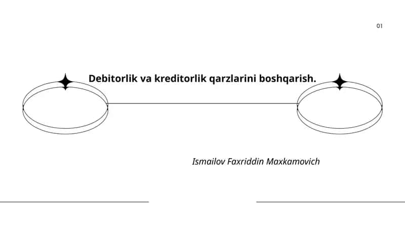 Debitorlik va kreditorlik qarzlarini boshqarish