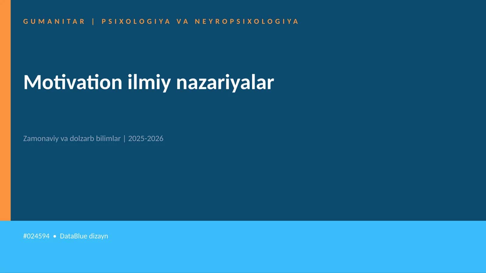 Motivation ilmiy nazariyalar
