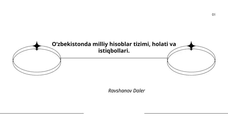 Oʻzbekistonda milliy hisoblar tizimi, holati va istiqbollari