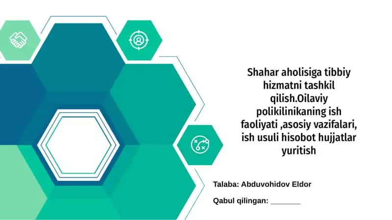 Oilaviy Poliklinika Tibbiy Hizmatlar