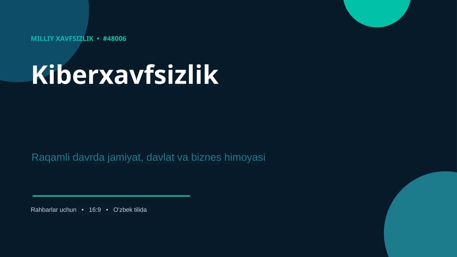 MILLIY XAVFSIZLIK