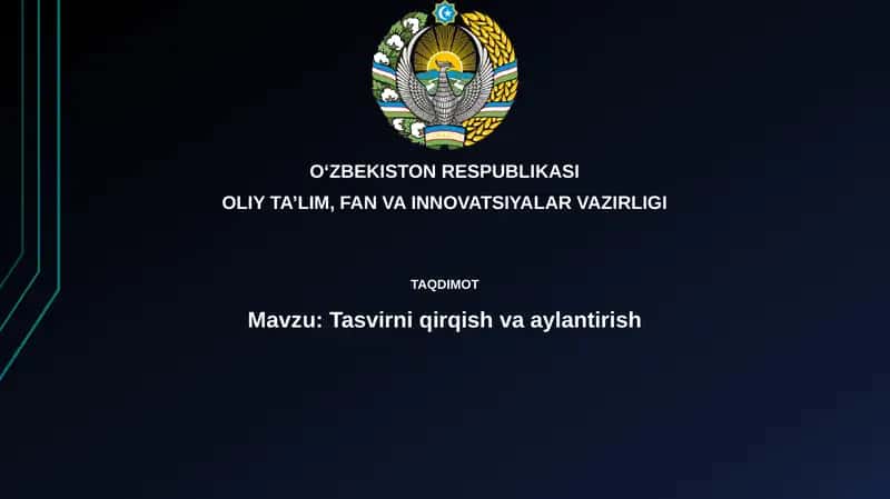 Kesish va aylantirish asoslari va usullari