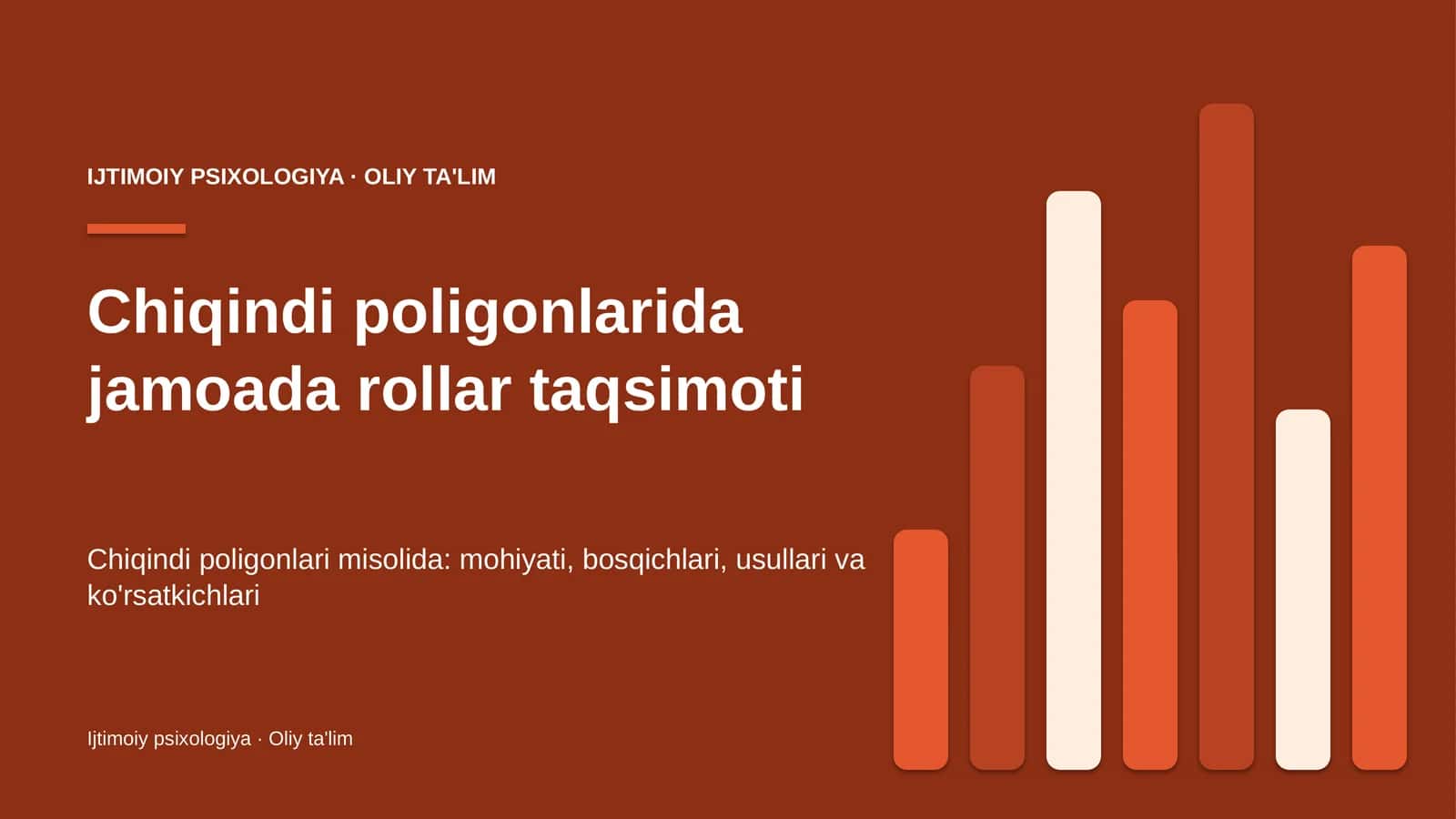 Chiqindi poligonlarida jamoada rollar taqsimoti