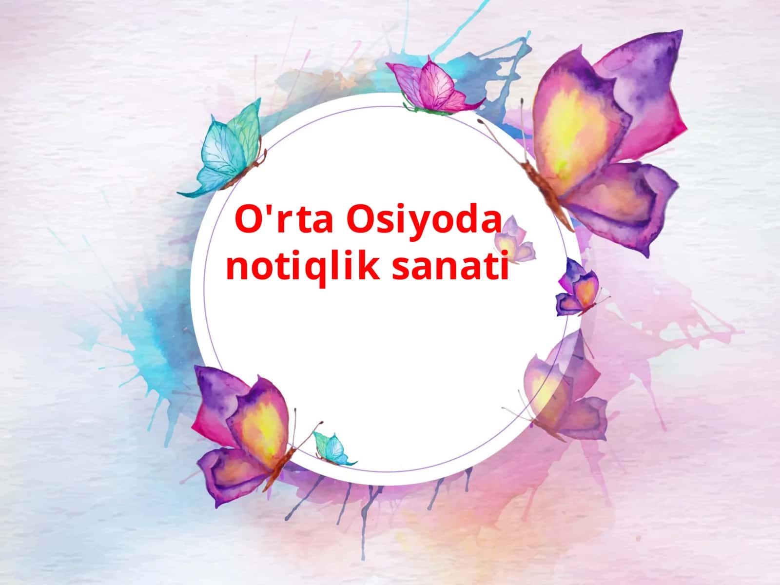 O'rtaOsiyodanotiqliksanati