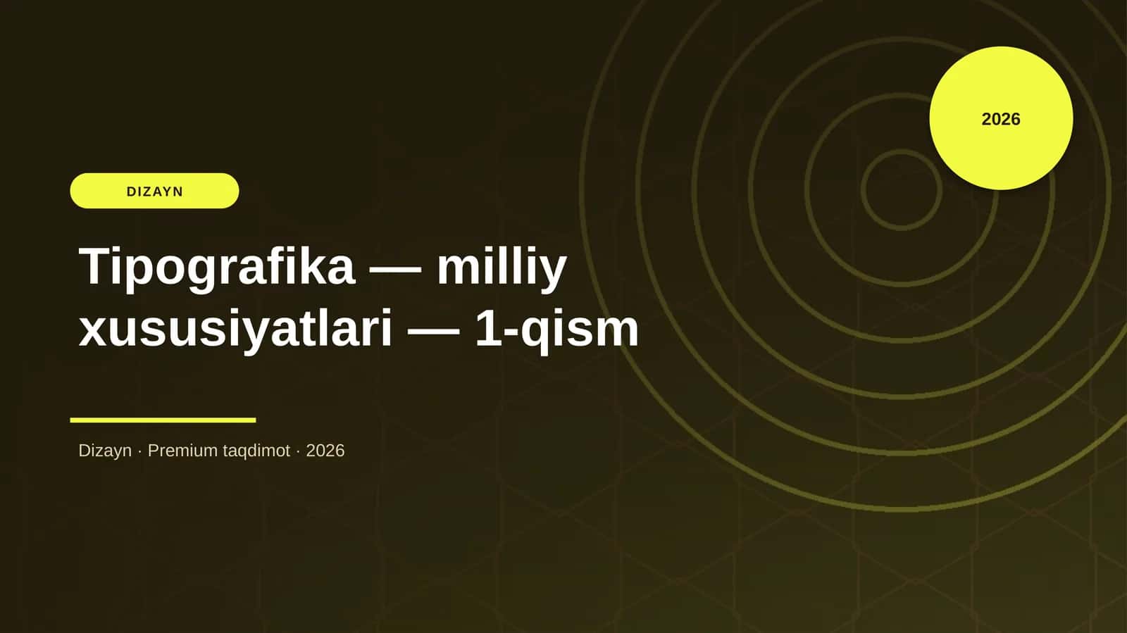 Tipografika — milliy xususiyatlari — 1-qism