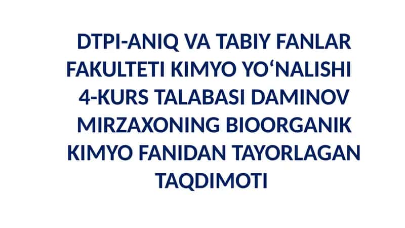 Oqsillarning Tuzilish Darajalari