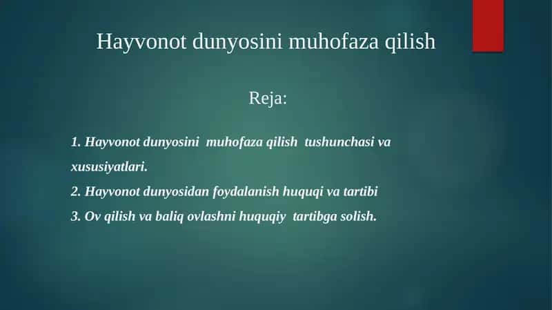 Hayvonotolam muhofaza qilish