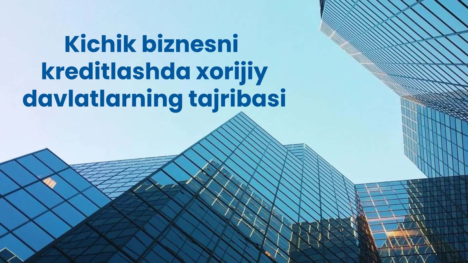 Kichik biznesni kreditlashda xorijiy davlatlarning tajribasi