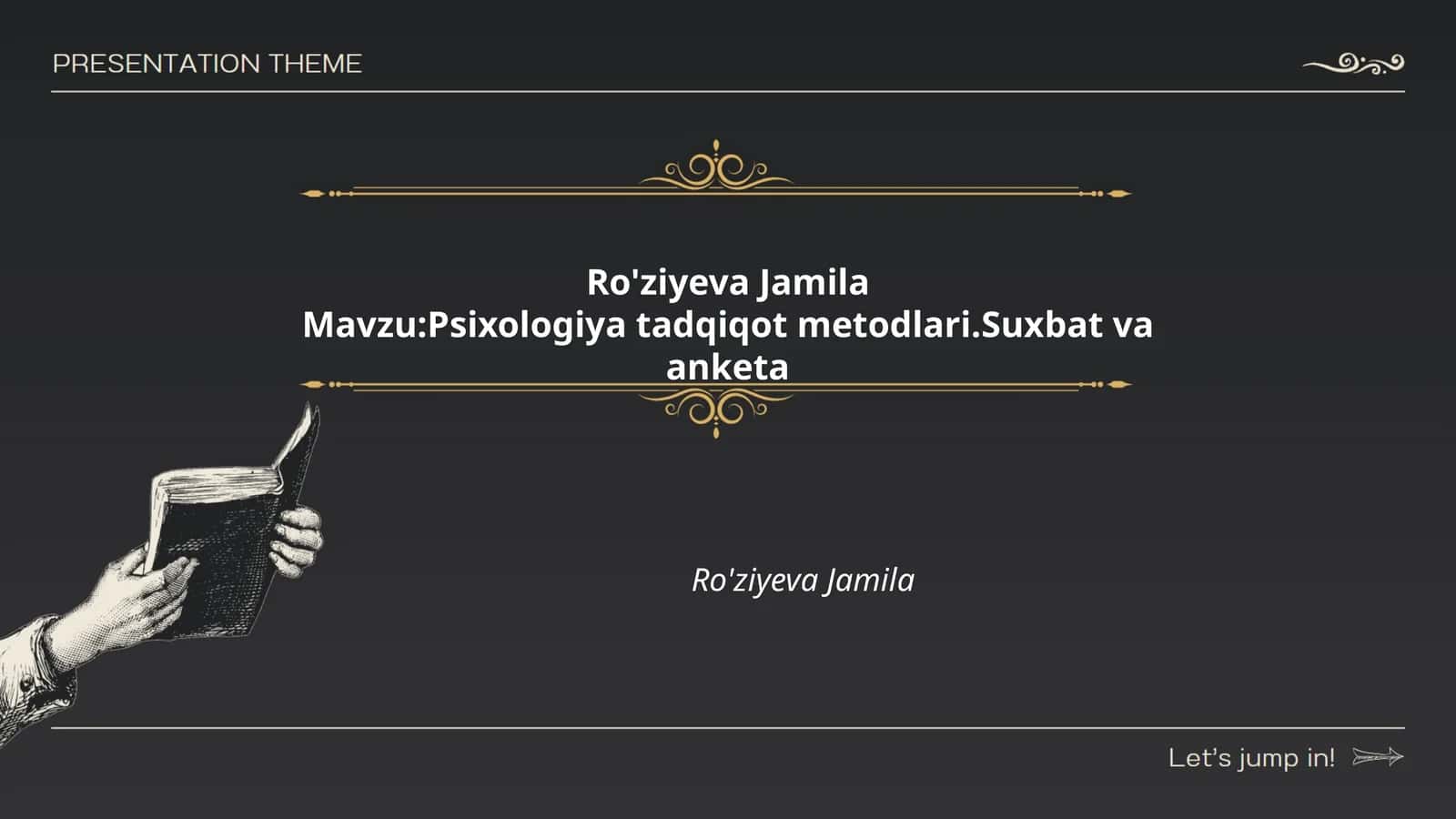 Psixologiya tadqiqot metodlari. Suxbat va anketa