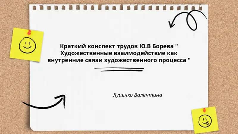 Художественные взаимодействие как внутренние связи художественного процесса