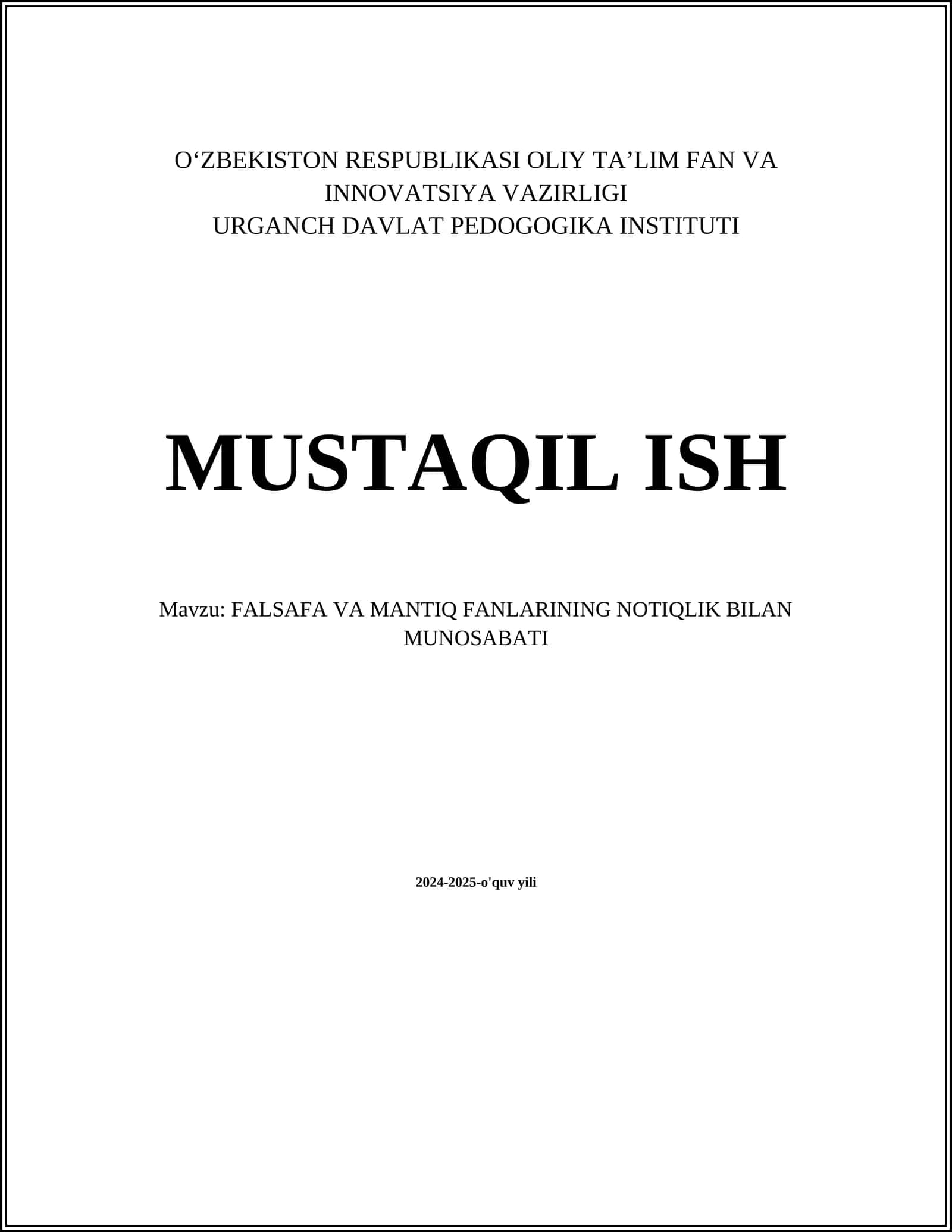 Falsafa va mantiqning notiqlik asoslari