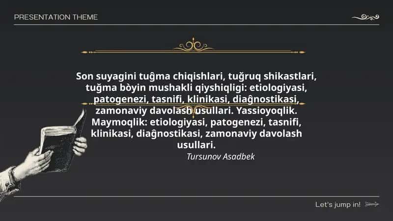Son suyagini tuĝma chiqishlari, tuğruq shikastlari