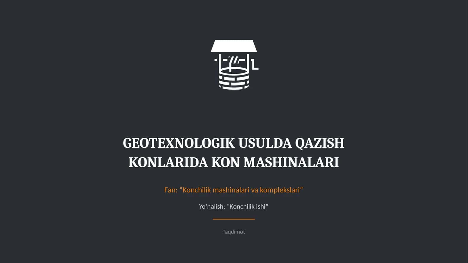 Konchilik mashinalari va komplekslari