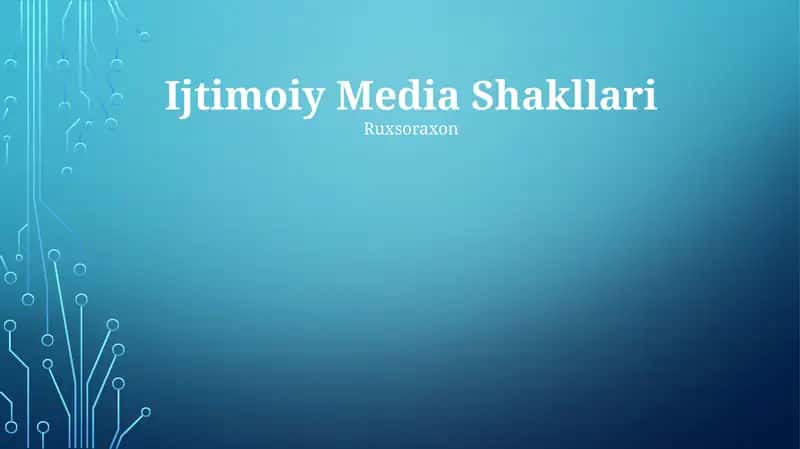 Ijtimoiy Media Shakllari