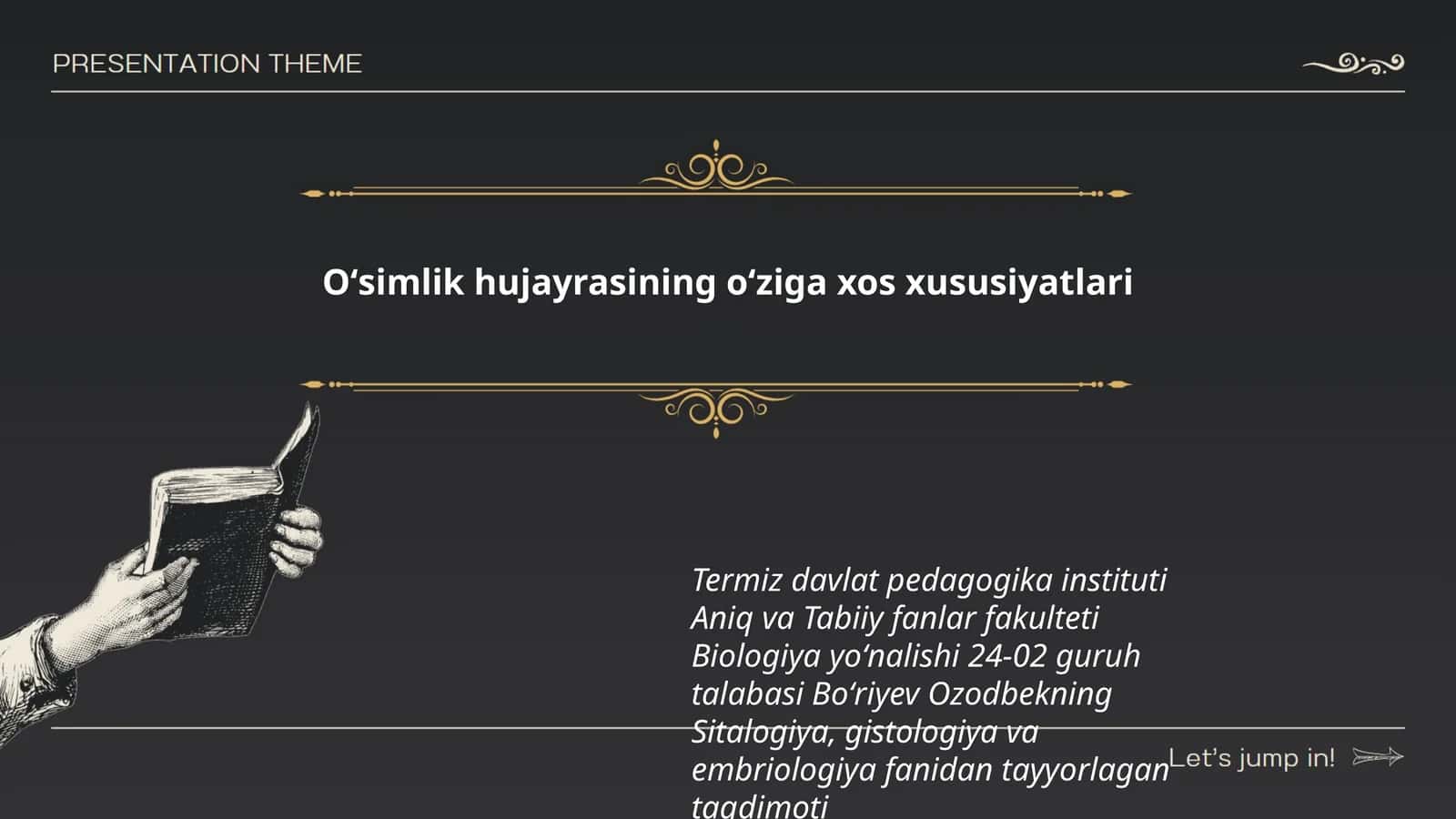 Oʻsimlik hujayrasining oʻziga xos xususiyatlari