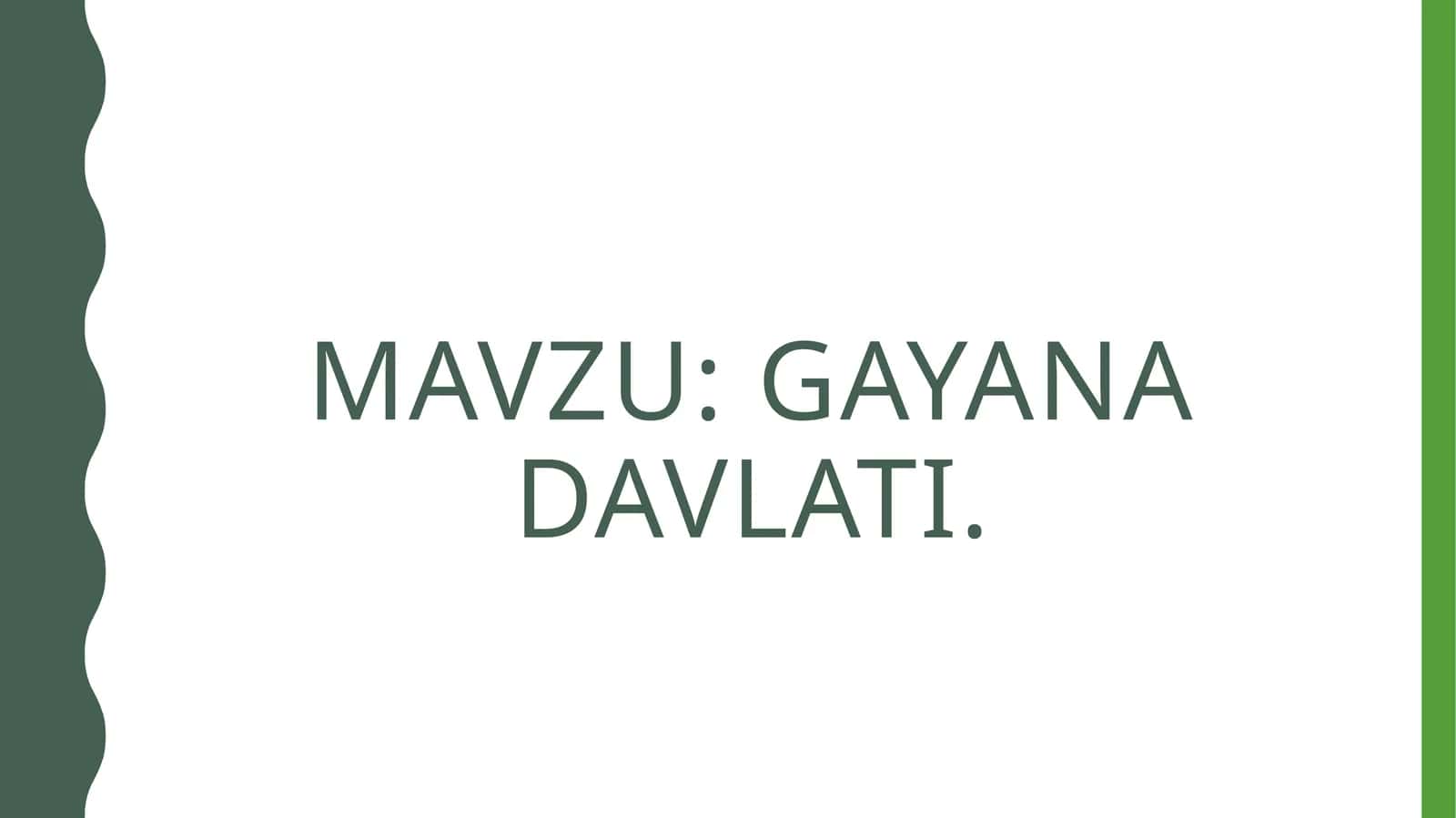 Gayana davlati