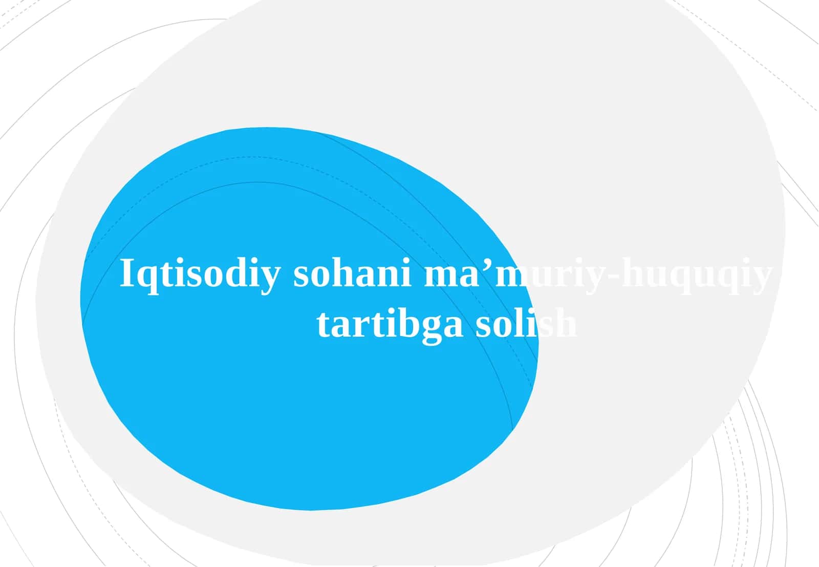 Iqtisodiy sohada ma’muriy-huquqiy tartibga solish