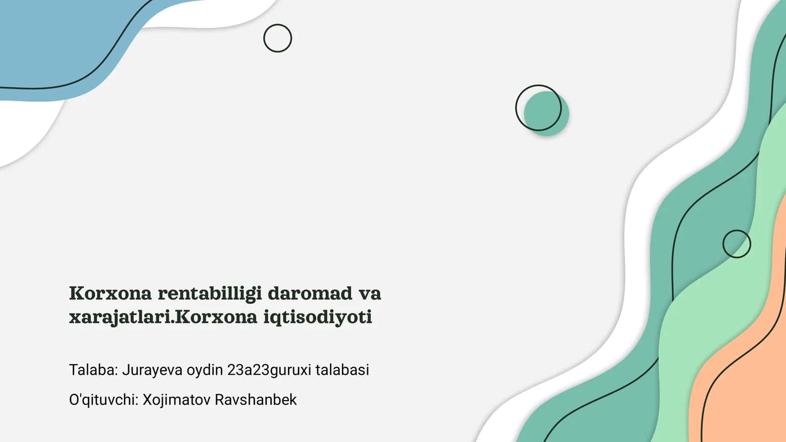 Korxona Rentabilligi