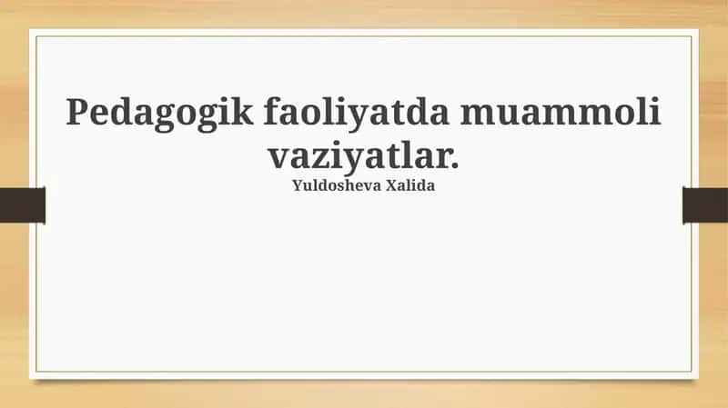 Pedagogik etikani buzilishi