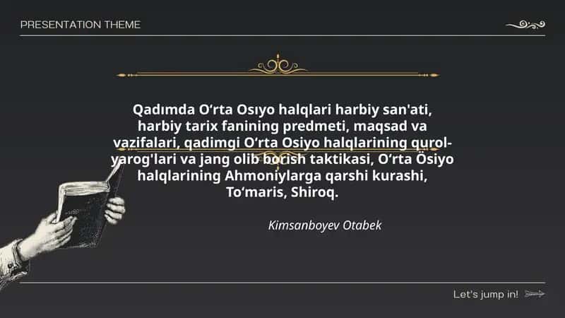Harbiy San'at, Harbiy Tarix