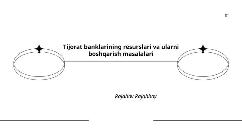 Tijorat banklarining resurslari va ularni boshqarish masalalari