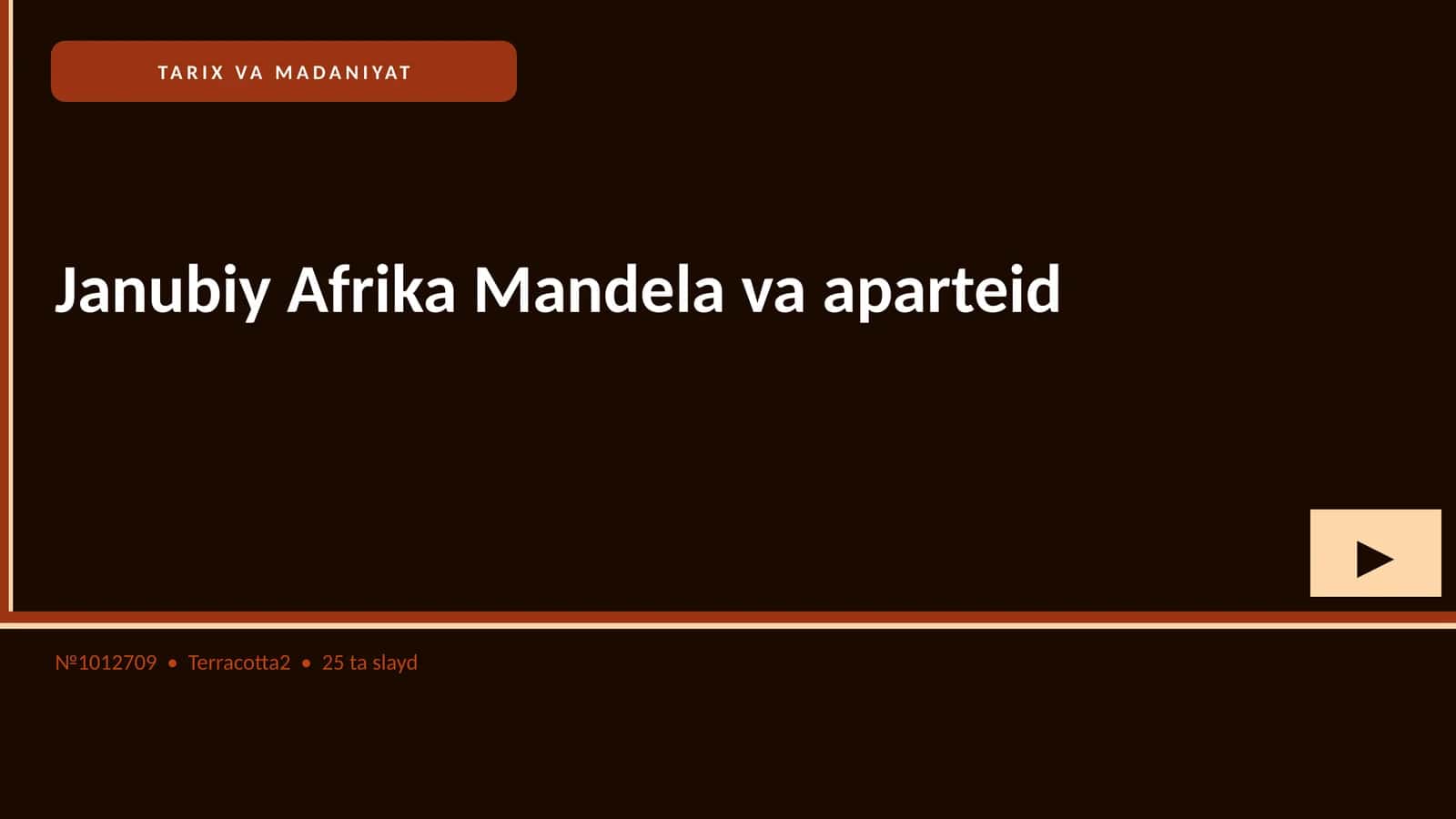 Janubiy Afrika Mandela va aparteid