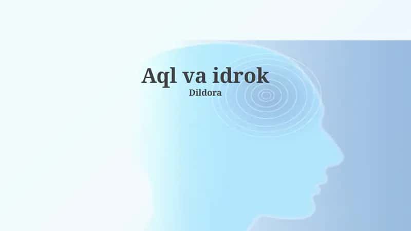 Aql va Idrok va Muammo Yechish