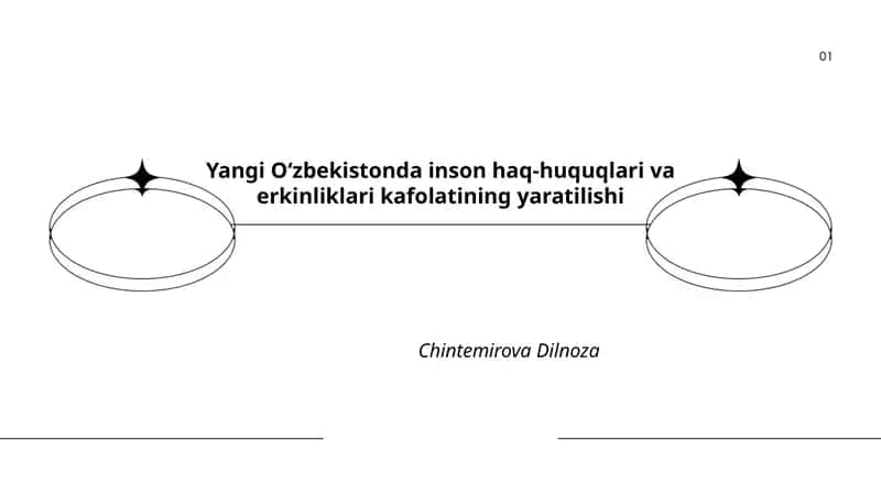 Yangi O‘zbekistonda inson haq-huquqlari va erkinliklari kafolatining yaratilishi